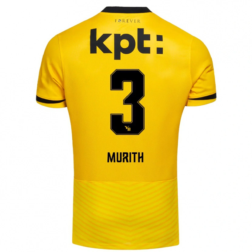 Danxen Mujer Camiseta Tom Murith #3 Amarillo Negro 1ª Equipación 2025/26 La Camisa