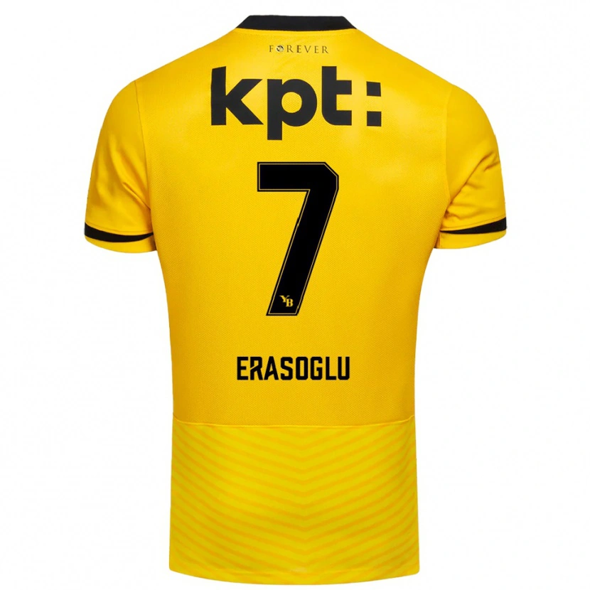 Danxen Mujer Camiseta Deniz Erasoglu #7 Amarillo Negro 1ª Equipación 2025/26 La Camisa