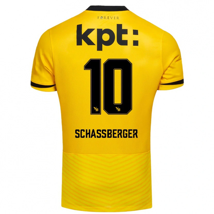 Danxen Mujer Camiseta Julia Schassberger #10 Amarillo Negro 1ª Equipación 2025/26 La Camisa