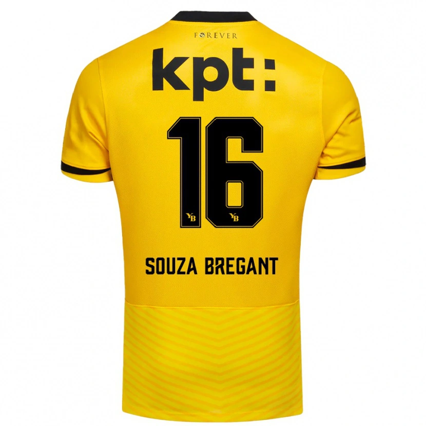 Danxen Mujer Camiseta Pietro Souza Bregant #16 Amarillo Negro 1ª Equipación 2025/26 La Camisa
