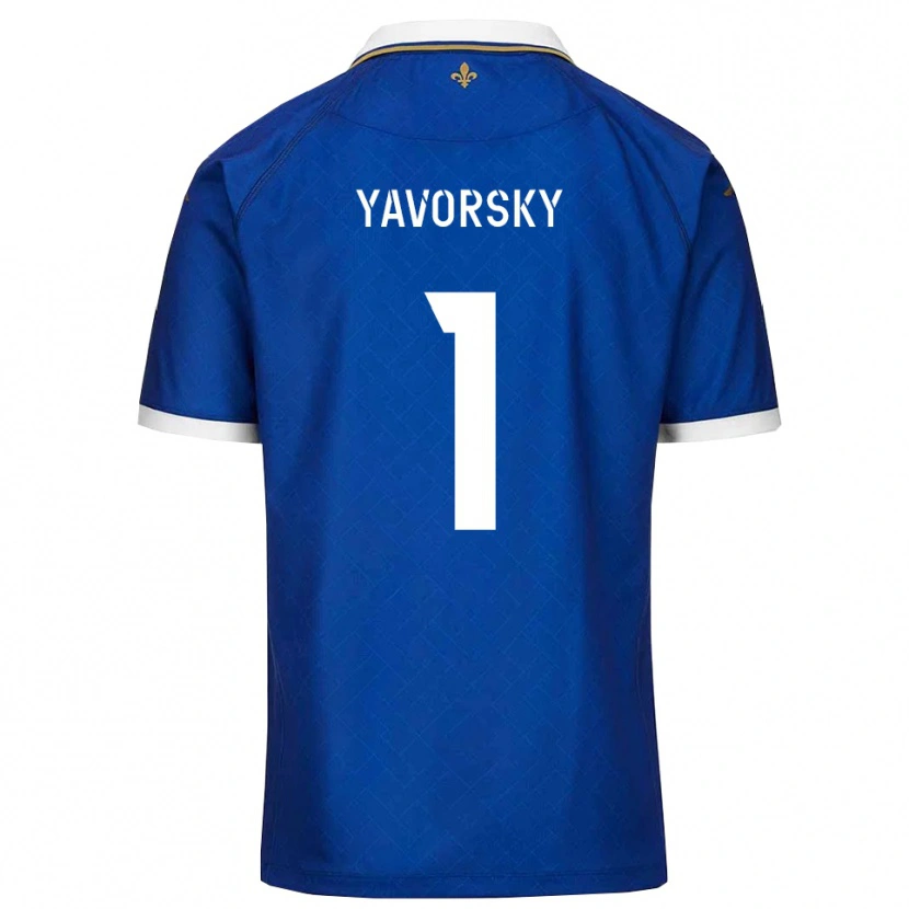 Danxen Mujer Camiseta Nathan Yavorsky #1 Azul Dorado 1ª Equipación 2025/26 La Camisa