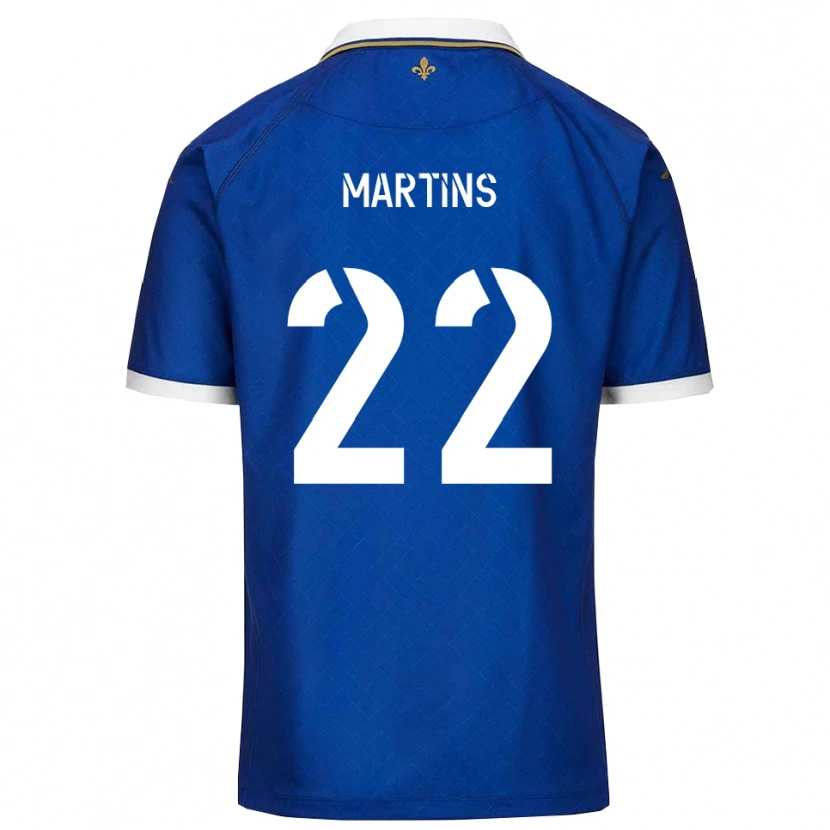 Danxen Mujer Camiseta Nicolas Martins #22 Azul Dorado 1ª Equipación 2025/26 La Camisa