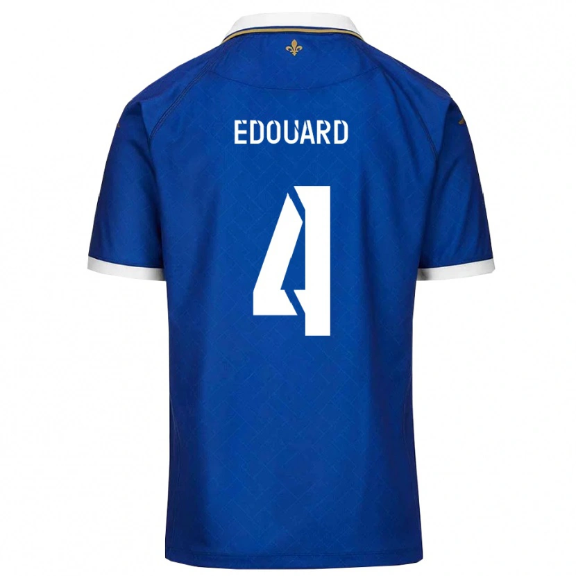 Danxen Mujer Camiseta Paul Edouard #4 Azul Dorado 1ª Equipación 2025/26 La Camisa