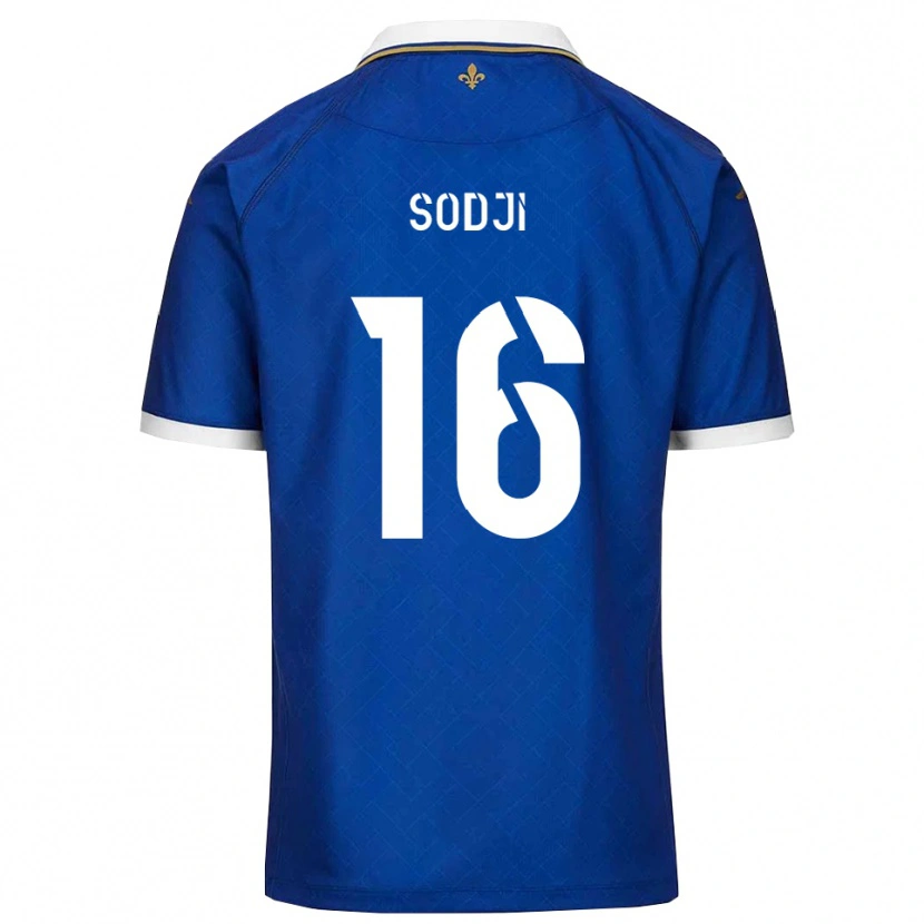 Danxen Mujer Camiseta Alexandre Sodji #16 Azul Dorado 1ª Equipación 2025/26 La Camisa