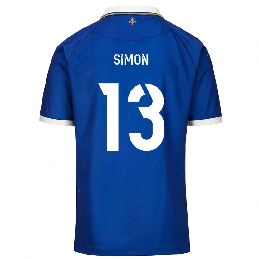 Danxen Mujer Camiseta Elie Simon #13 Azul Dorado 1ª Equipación 2025/26 La Camisa
