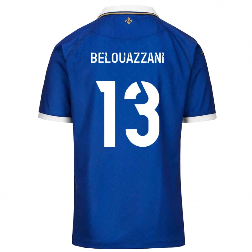 Danxen Mujer Camiseta Islam Belouazzani #13 Azul Dorado 1ª Equipación 2025/26 La Camisa