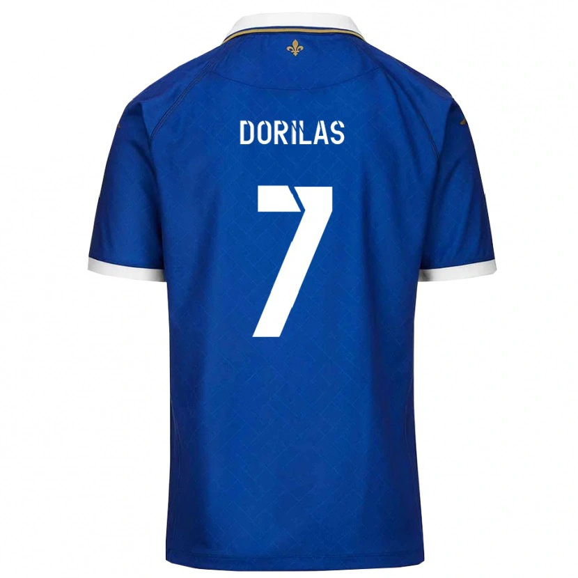 Danxen Mujer Camiseta Johan Dorilas #7 Azul Dorado 1ª Equipación 2025/26 La Camisa