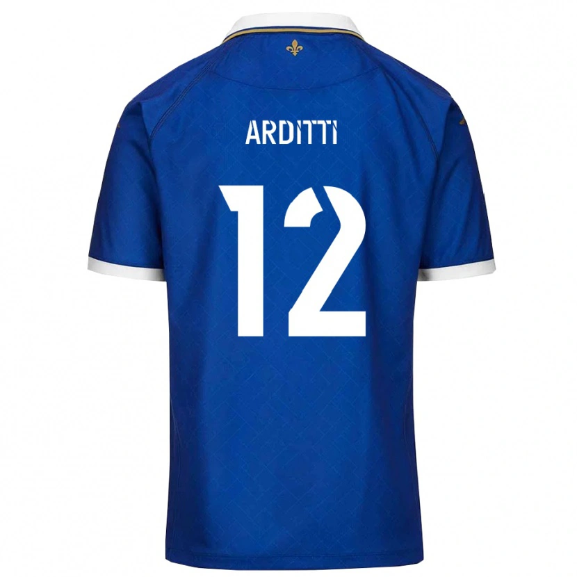 Danxen Mujer Camiseta Nathan Arditti #12 Azul Dorado 1ª Equipación 2025/26 La Camisa
