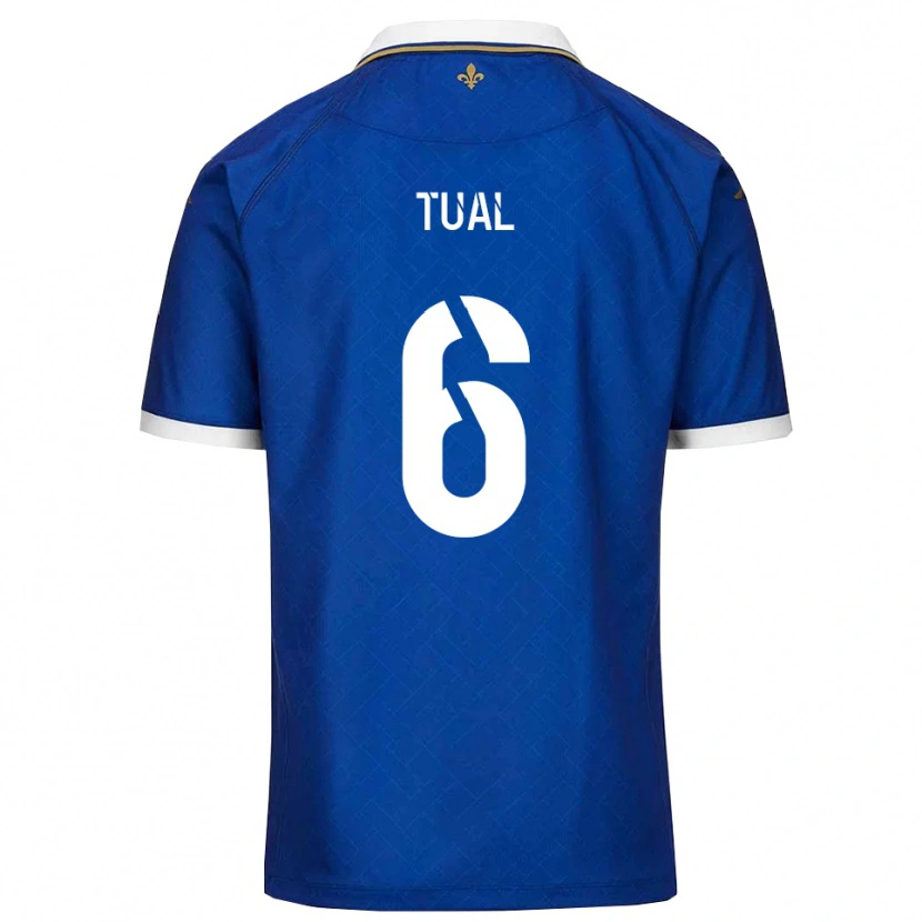 Danxen Mujer Camiseta Mathys Tual #6 Azul Dorado 1ª Equipación 2025/26 La Camisa