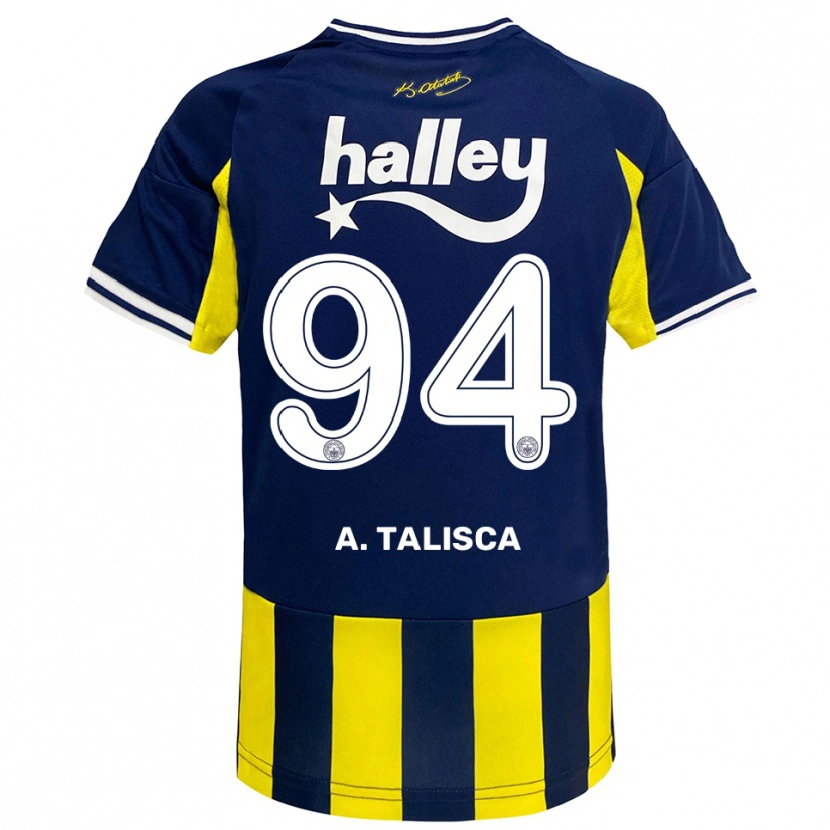 Danxen Mujer Camiseta Talisca #94 Amarillo Marino Blanco 1ª Equipación 2025/26 La Camisa