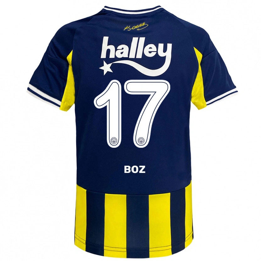 Danxen Mujer Camiseta Yasir Boz #17 Amarillo Marino Blanco 1ª Equipación 2025/26 La Camisa