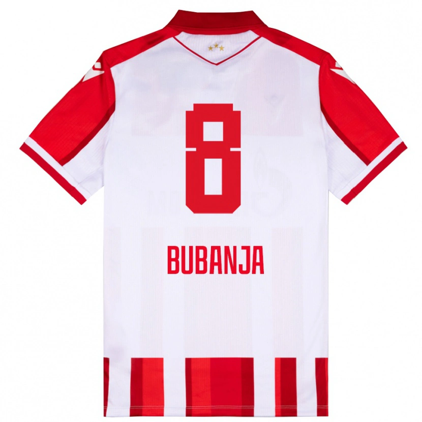 Danxen Mujer Camiseta Igor Bubanja #8 Rojo Blanco 1ª Equipación 2025/26 La Camisa