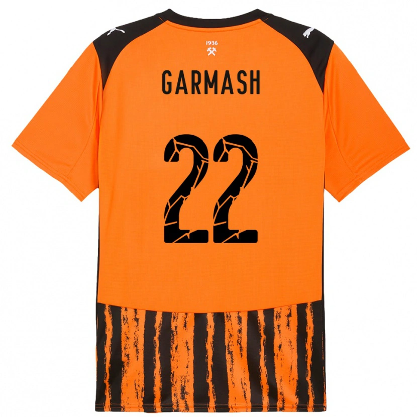 Danxen Mujer Camiseta Yevgeniy Garmash #22 Naranja Negro 1ª Equipación 2025/26 La Camisa