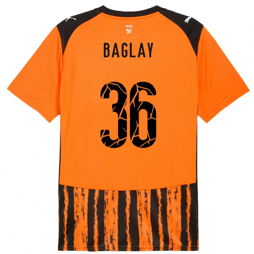Danxen Mujer Camiseta Rostyslav Baglay #36 Naranja Negro 1ª Equipación 2025/26 La Camisa