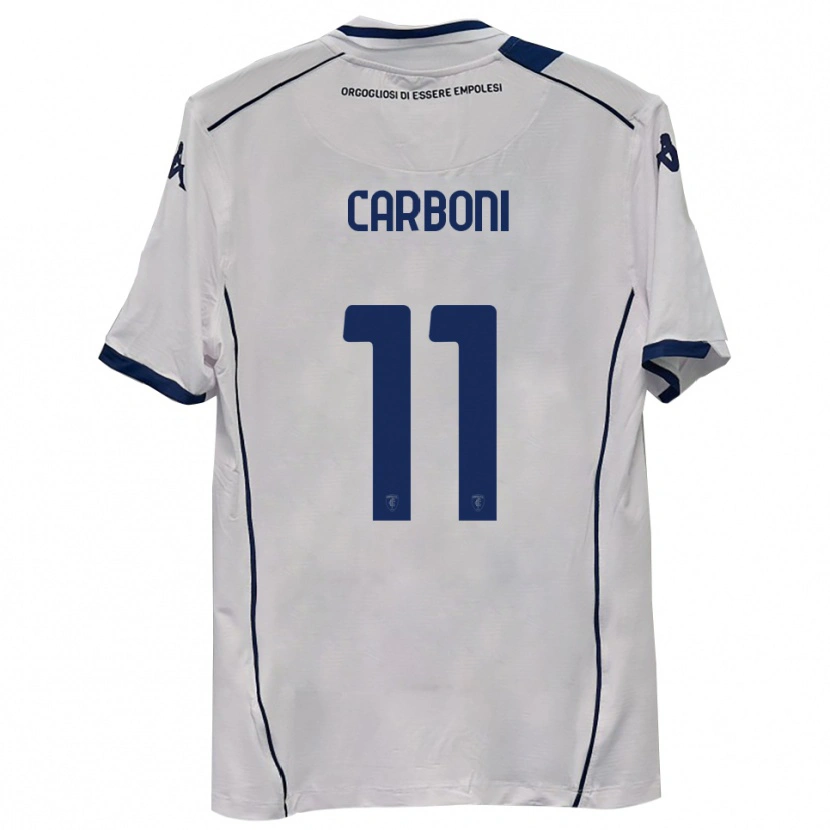 Danxen Mujer Camiseta Franco Carboni #11 Azul Marino Oscuro 2ª Equipación 2025/26 La Camisa