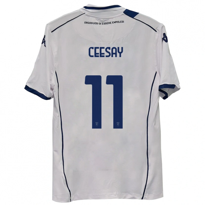 Danxen Mujer Camiseta Joseph Ceesay #11 Azul Marino Oscuro 2ª Equipación 2025/26 La Camisa