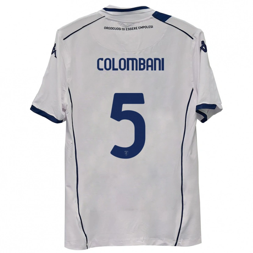 Danxen Mujer Camiseta Raffaele Colombani #5 Azul Marino Oscuro 2ª Equipación 2025/26 La Camisa