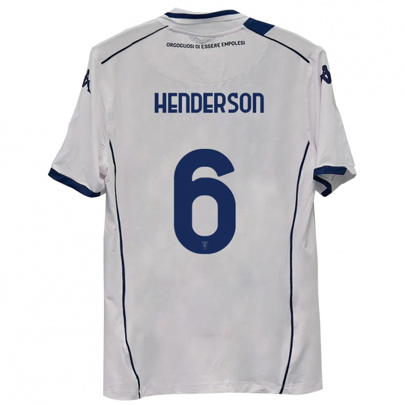 Danxen Mujer Camiseta Liam Henderson #6 Azul Marino Oscuro 2ª Equipación 2025/26 La Camisa