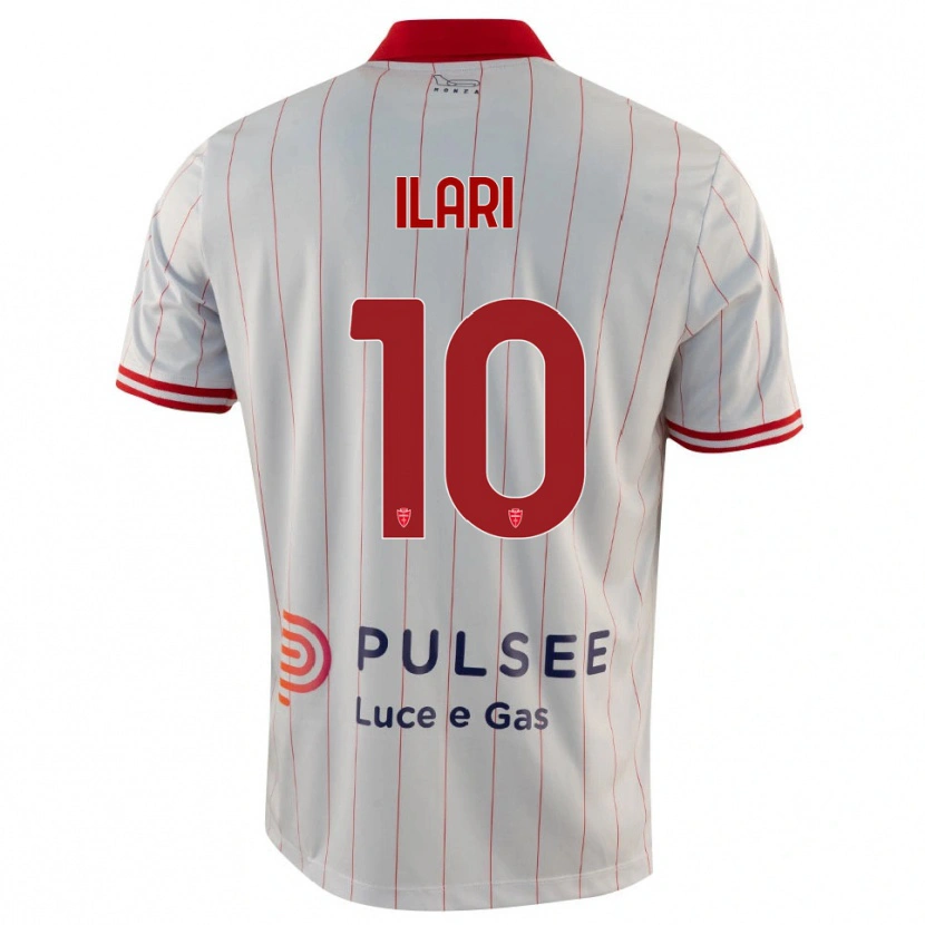 Danxen Mujer Camiseta Mario Ilari #10 Blanco Rojo Azul 2ª Equipación 2025/26 La Camisa