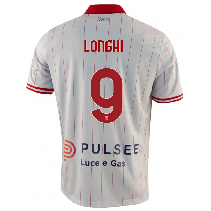 Danxen Mujer Camiseta Jordan Longhi #9 Blanco Rojo Azul 2ª Equipación 2025/26 La Camisa