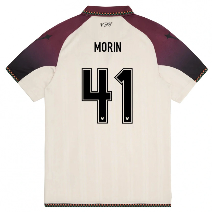 Danxen Mujer Camiseta Elena Morin #41 Crema Borgoña 2ª Equipación 2025/26 La Camisa