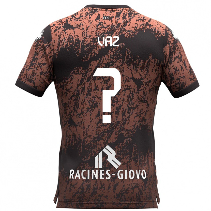 Danxen Mujer Camiseta Pedro Vaz #0 Marrón Negro 2ª Equipación 2025/26 La Camisa