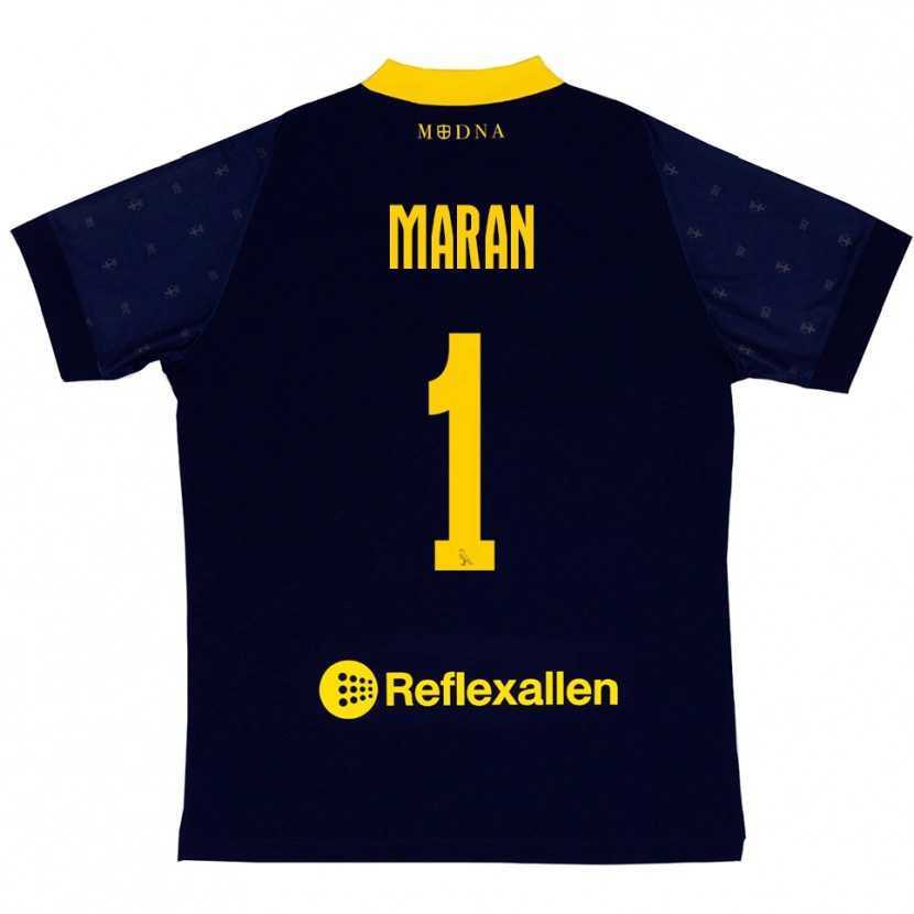 Danxen Mujer Camiseta Andrea Maran #1 Marino Amarillo 2ª Equipación 2025/26 La Camisa