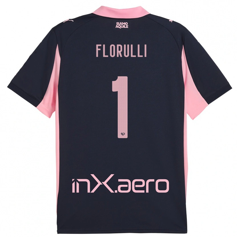 Danxen Mujer Camiseta Gerlando Florulli #1 Marino Rosa 2ª Equipación 2025/26 La Camisa