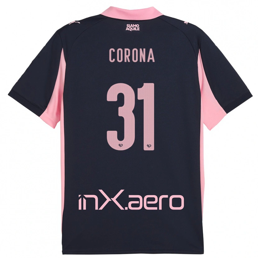 Danxen Mujer Camiseta Giacomo Corona #31 Marino Rosa 2ª Equipación 2025/26 La Camisa