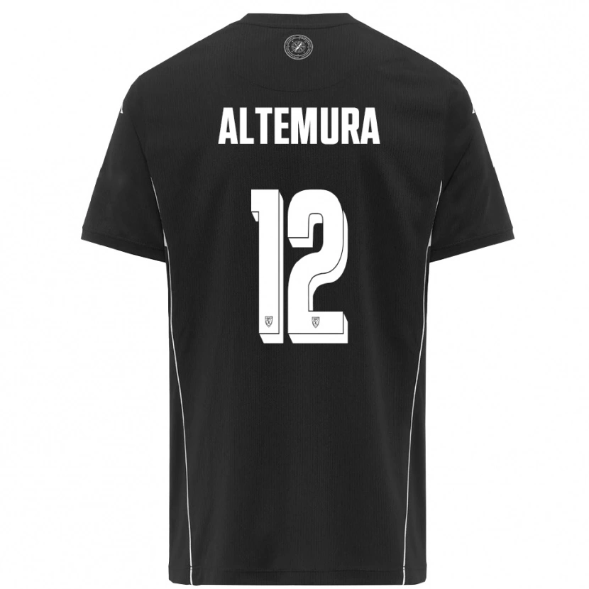 Danxen Mujer Camiseta Tommaso Altemura #12 Negro Blanco 2ª Equipación 2025/26 La Camisa