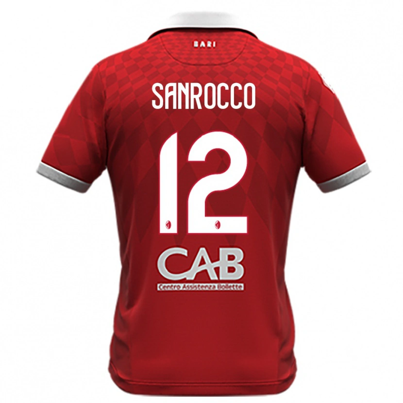 Danxen Mujer Camiseta Michele Sanrocco #12 Rojo Blanco 2ª Equipación 2025/26 La Camisa