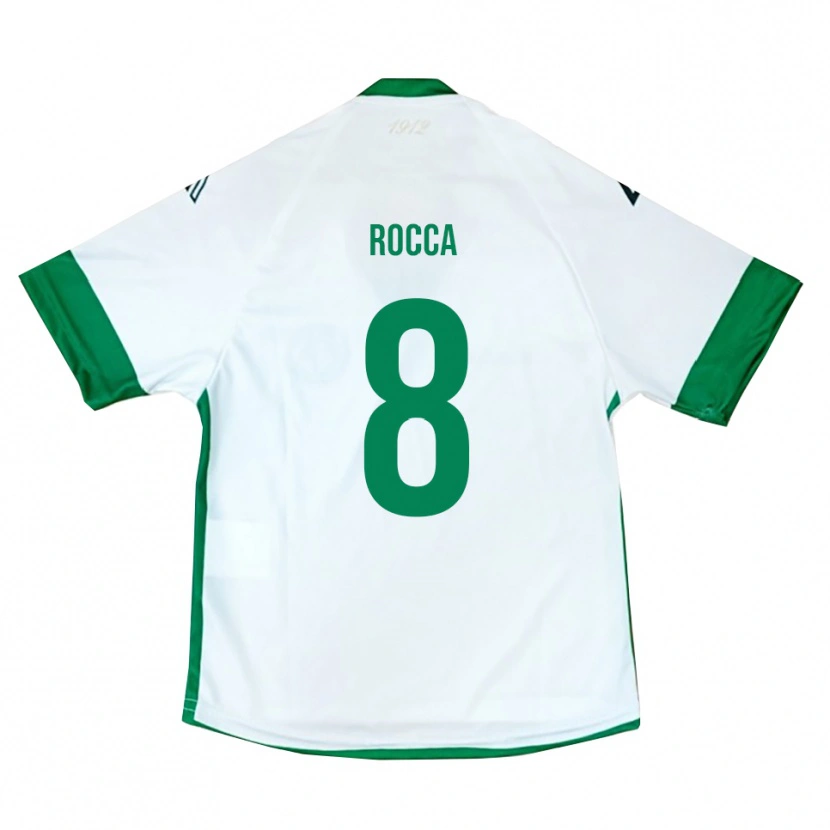 Danxen Mujer Camiseta Michele Rocca #8 Blanco Verde Azul 2ª Equipación 2025/26 La Camisa