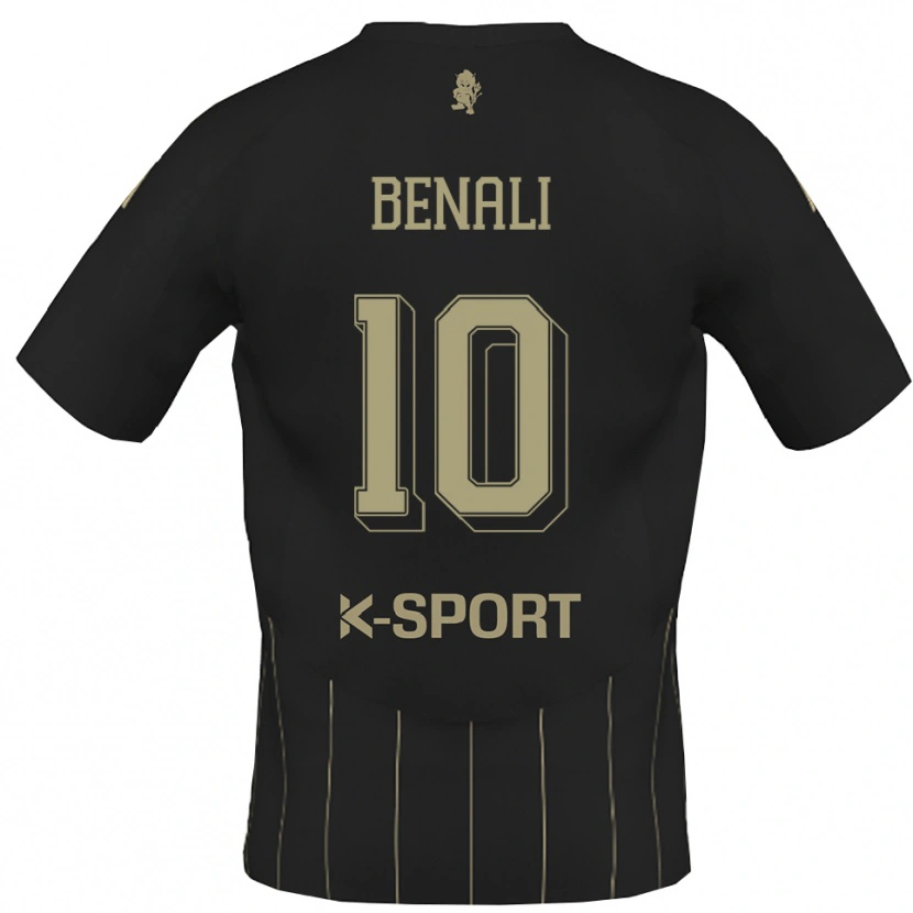 Danxen Mujer Camiseta Ahmad Benali #10 Gris Blanco 2ª Equipación 2025/26 La Camisa