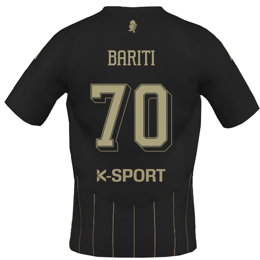 Danxen Mujer Camiseta Davide Bariti #70 Gris Blanco 2ª Equipación 2025/26 La Camisa