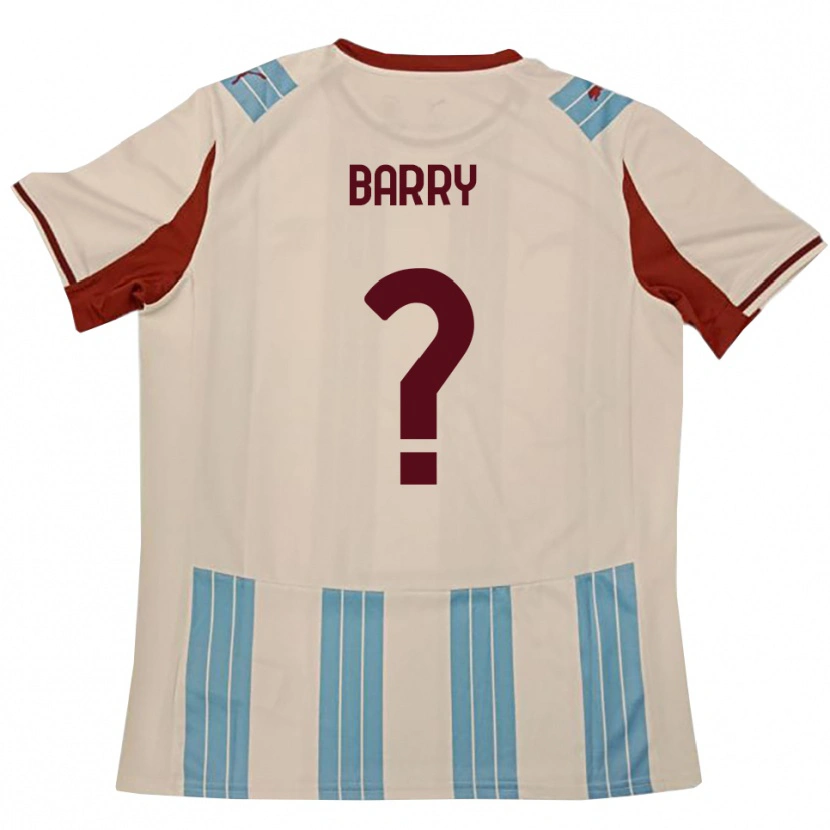 Danxen Mujer Camiseta Sammy Barry #0 Azul Celeste Blanco 2ª Equipación 2025/26 La Camisa