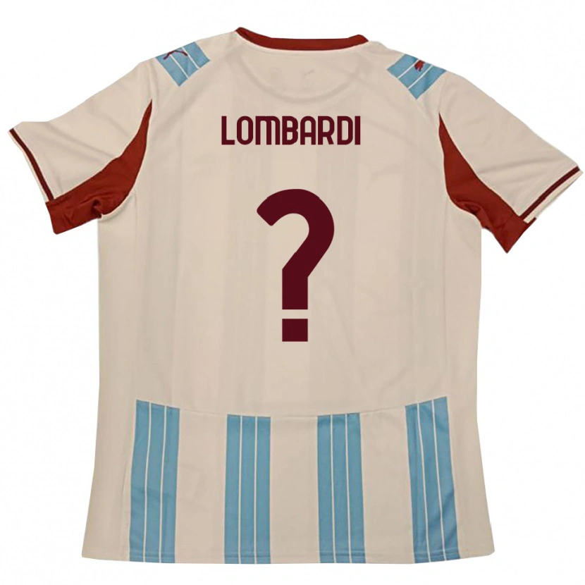 Danxen Mujer Camiseta Lorenzo Lombardi #0 Azul Celeste Blanco 2ª Equipación 2025/26 La Camisa