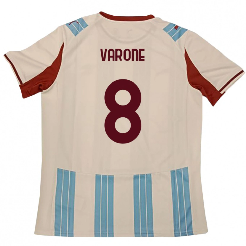 Danxen Mujer Camiseta Ivan Varone #8 Azul Celeste Blanco 2ª Equipación 2025/26 La Camisa