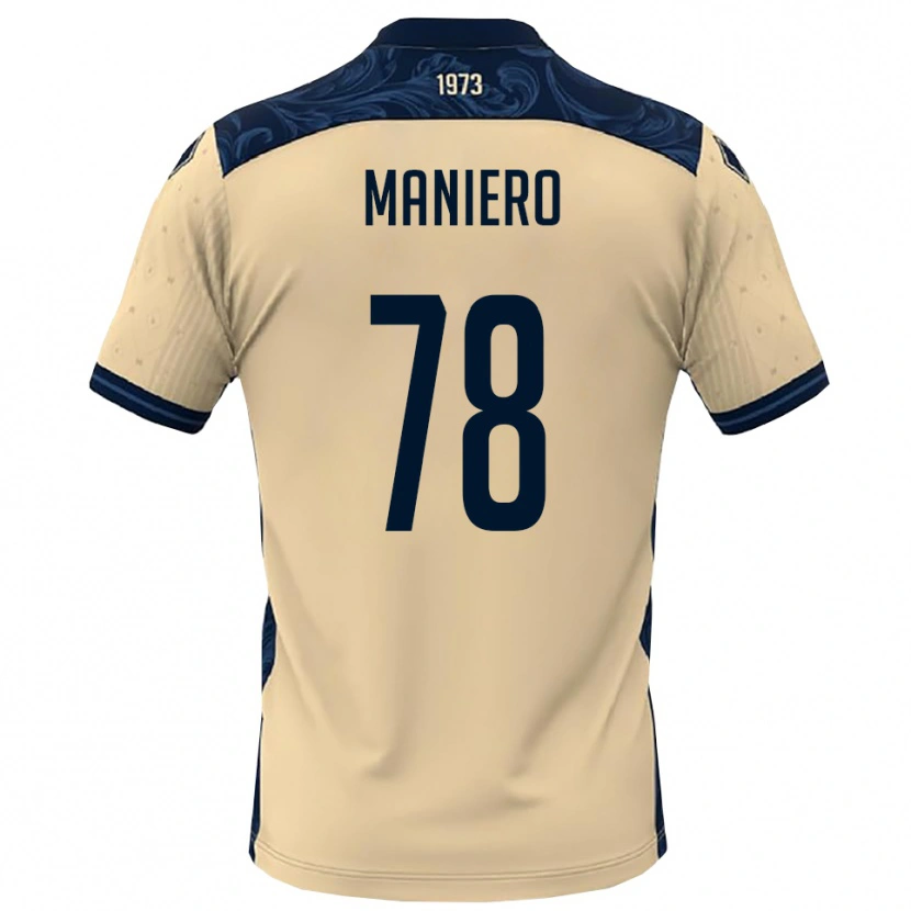 Danxen Mujer Camiseta Luca Maniero #78 Blanco Marino 2ª Equipación 2025/26 La Camisa