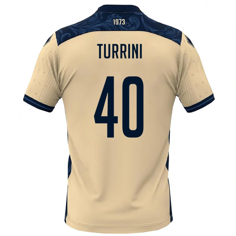 Danxen Mujer Camiseta Giordano Turrini #40 Blanco Marino 2ª Equipación 2025/26 La Camisa