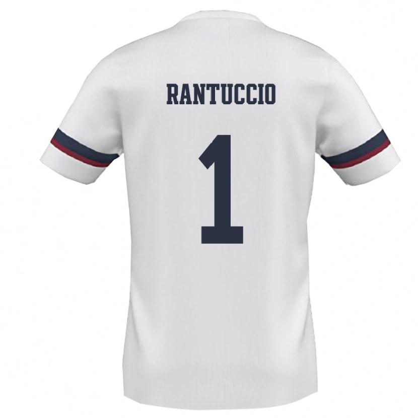 Danxen Mujer Camiseta Carmelo Rantuccio #1 Blanco Rojo 2ª Equipación 2025/26 La Camisa