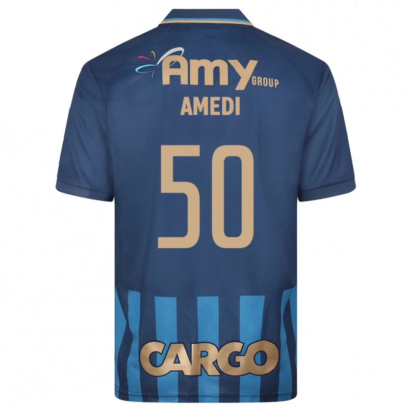 Danxen Mujer Camiseta Roie Amedi #50 Azul Marino 2ª Equipación 2025/26 La Camisa