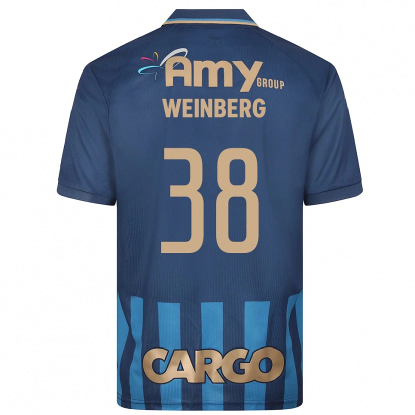 Danxen Mujer Camiseta Idan Weinberg #38 Azul Marino 2ª Equipación 2025/26 La Camisa