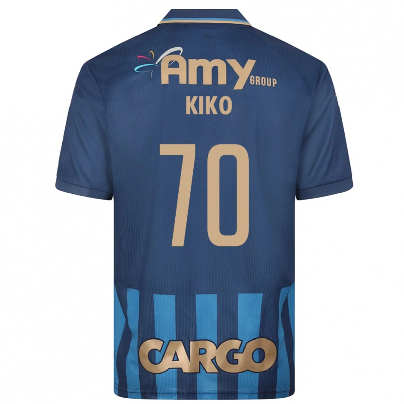 Danxen Mujer Camiseta Kiko Bondoso #70 Azul Marino 2ª Equipación 2025/26 La Camisa