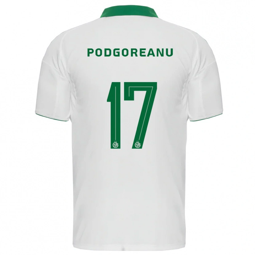 Danxen Mujer Camiseta Suf Podgoreanu #17 Blanco Verde 2ª Equipación 2025/26 La Camisa