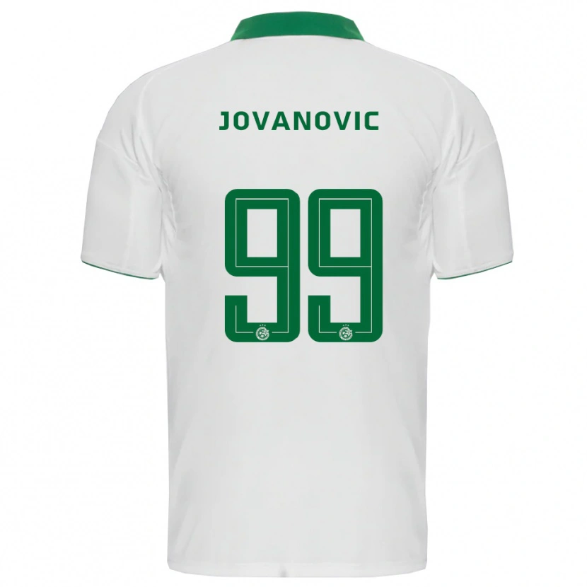 Danxen Mujer Camiseta Djordje Jovanovic #99 Blanco Verde 2ª Equipación 2025/26 La Camisa
