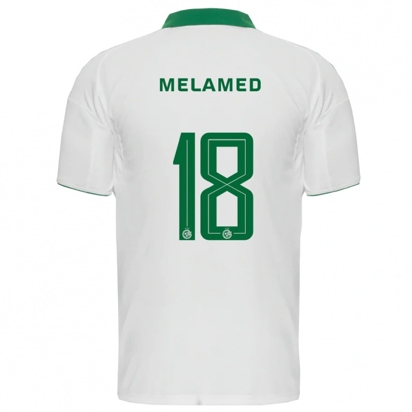 Danxen Mujer Camiseta Guy Melamed #18 Blanco Verde 2ª Equipación 2025/26 La Camisa