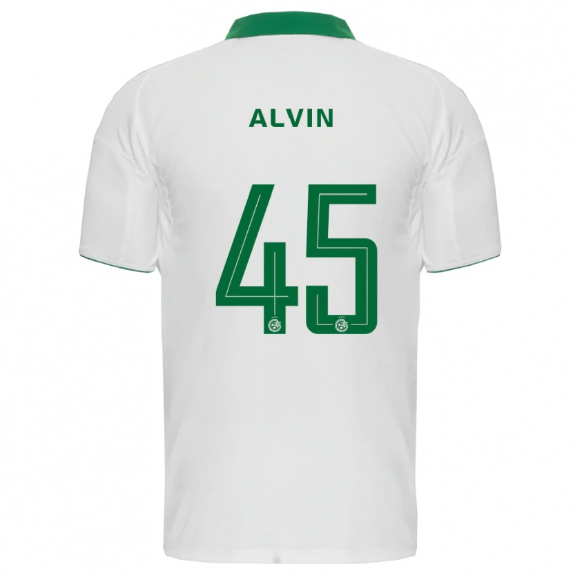 Danxen Mujer Camiseta Glenn Alvin #45 Blanco Verde 2ª Equipación 2025/26 La Camisa