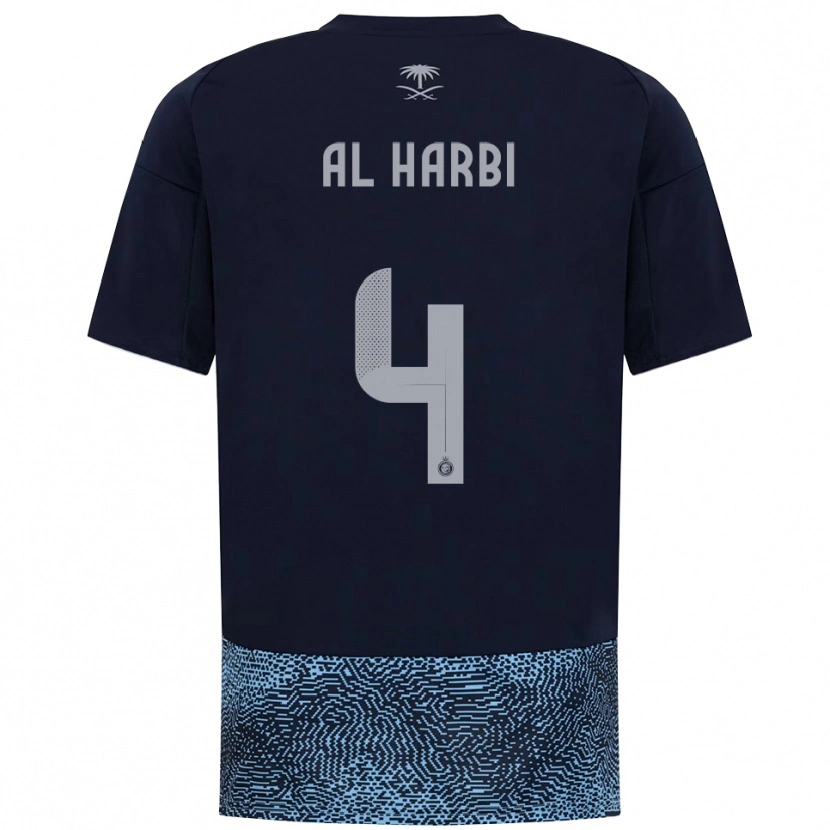 Danxen Mujer Camiseta Fay Al-Harbi #4 Marino Azul Celeste 2ª Equipación 2025/26 La Camisa
