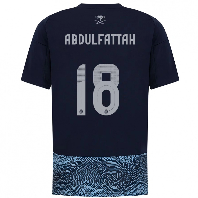 Danxen Mujer Camiseta Abdulfattah Adam #18 Marino Azul Celeste 2ª Equipación 2025/26 La Camisa