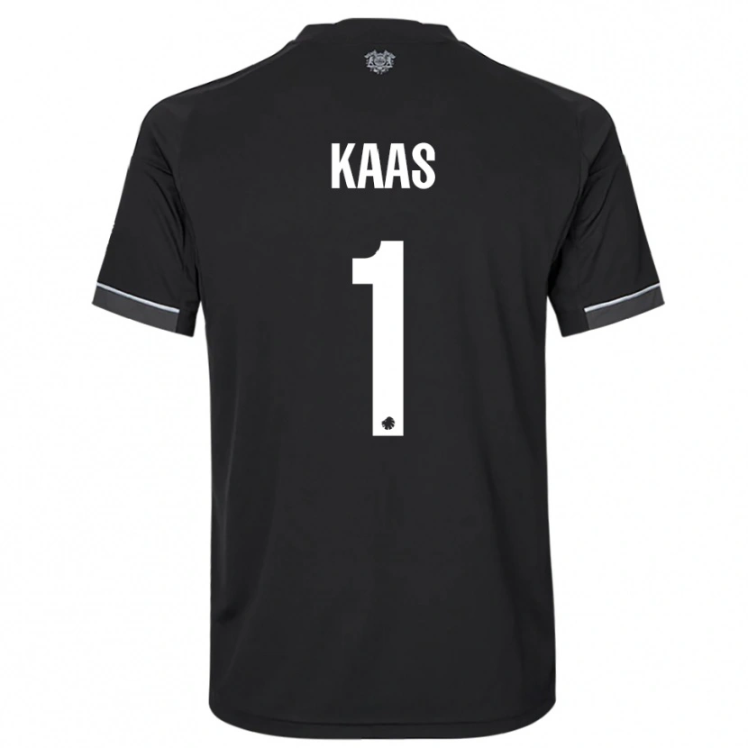 Danxen Mujer Camiseta Anna Kaas #1 Negro Blanco 2ª Equipación 2025/26 La Camisa